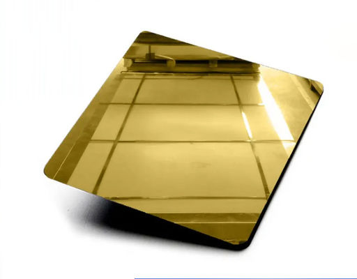 Gold Stainless Steel Sheet Plates 304 SS Decorative Sheets Mirror Surface