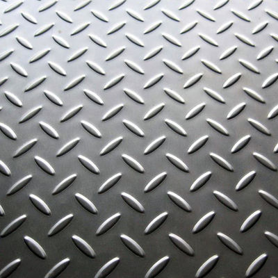 304 Stainless Steel Sheet Plates Floor Diamond 0.125&quot; To 0.5&quot;